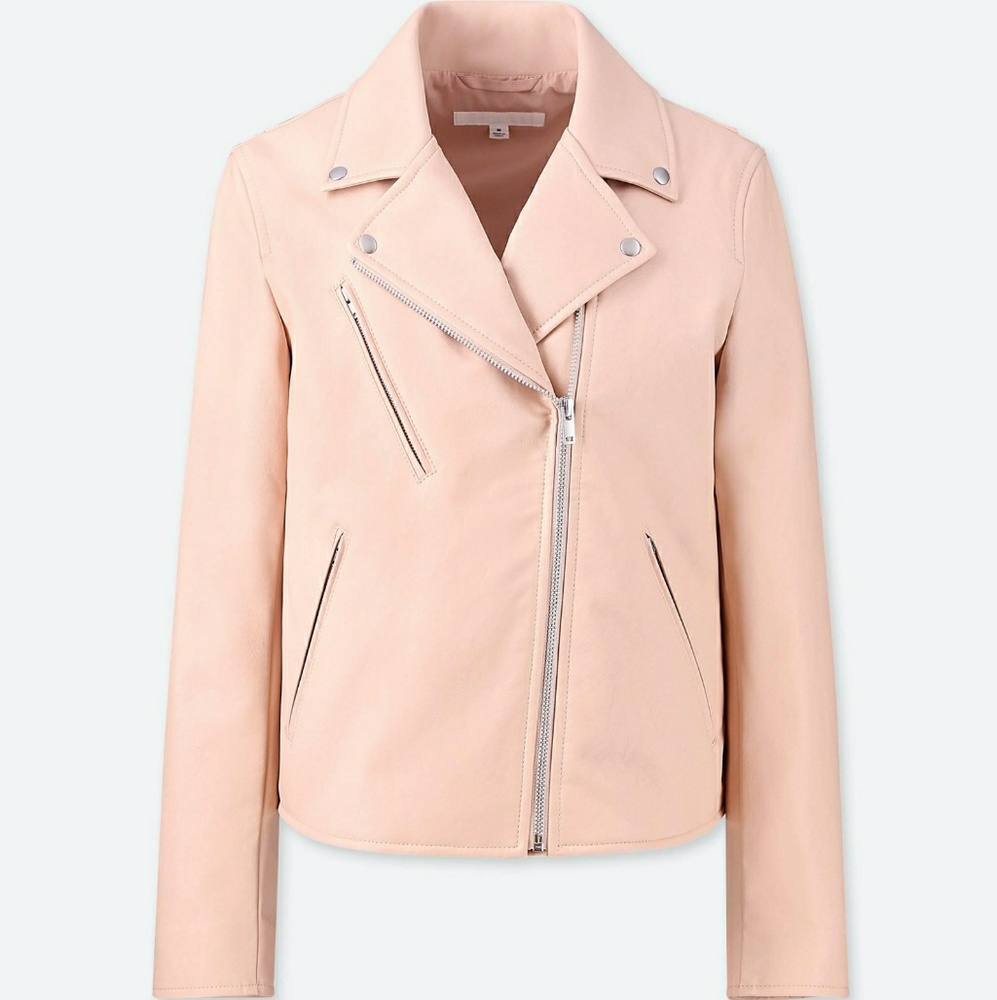 Women’s Blush Pink Moto Jacket